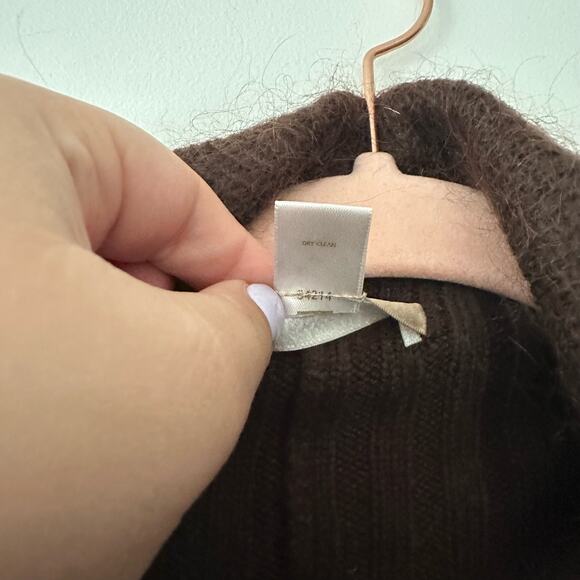 Nordstrom Y2K Whimsygoth Ribbed Waterfall Duster Cardigan Wool Mohair One Size - Picture 6 of 7